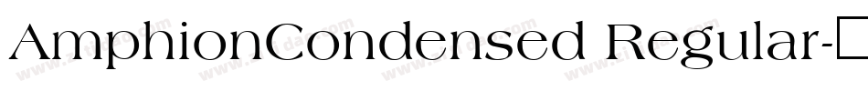 AmphionCondensed Regular字体转换